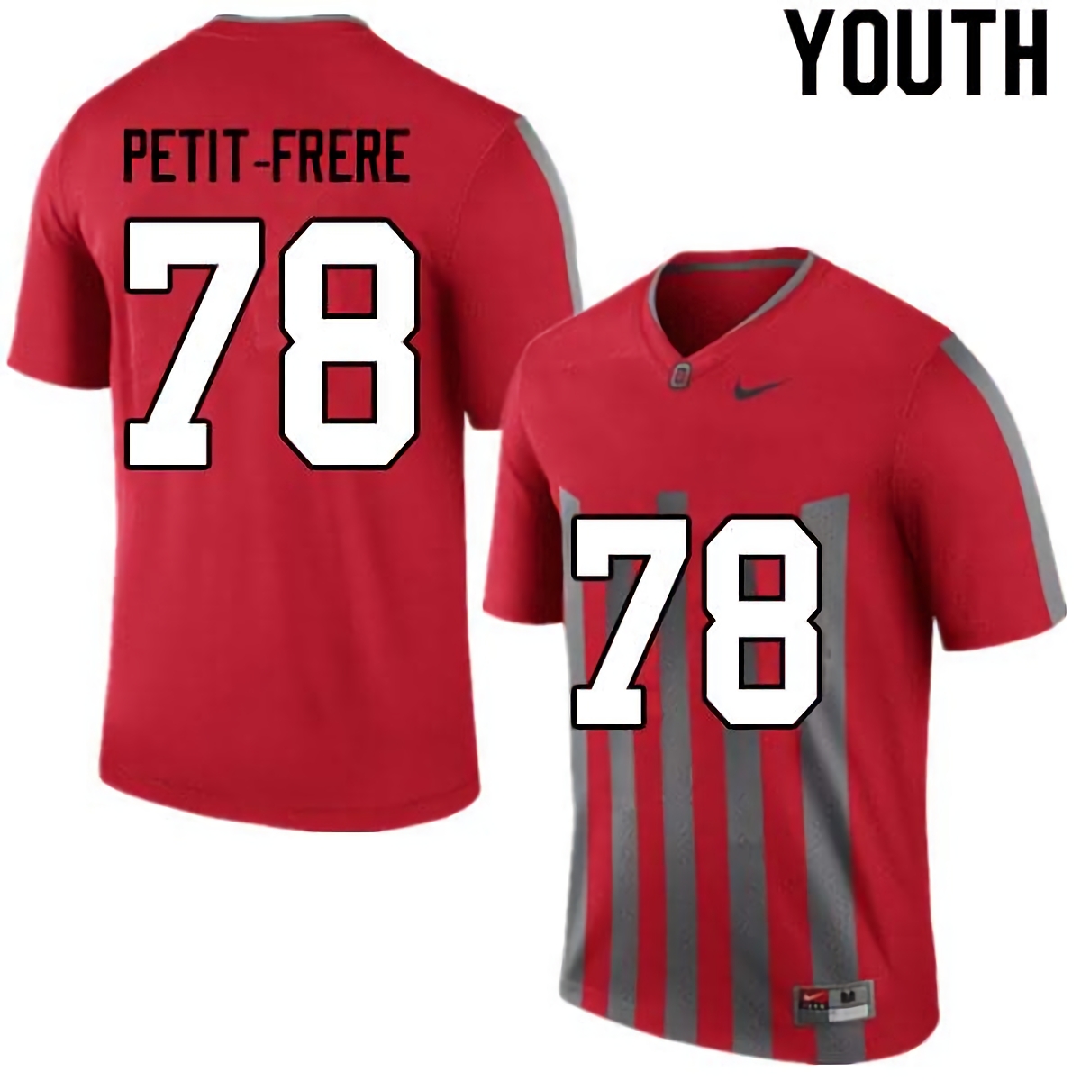 Nicholas Petit-Frere Ohio State Buckeyes Youth NCAA #78 Nike Retro College Stitched Football Jersey LMN1556BI